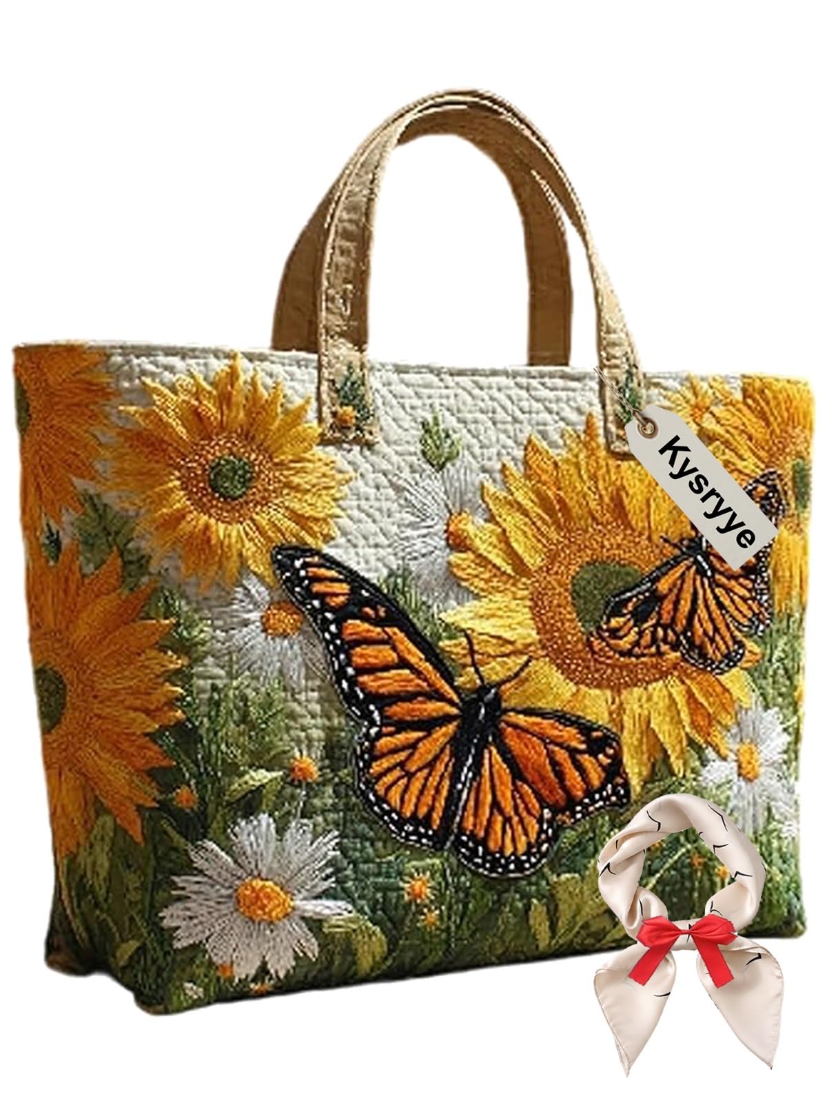Small Quilted Tote Bag for Women, Vintage Quilt Purse Unique Large Capacity Foldable Shoulder Bag Daily Hobo Bags