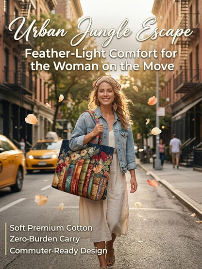 Small Quilted Tote Bag for Women, Vintage Quilt Purse Unique Large Capacity Foldable Shoulder Bag Daily Hobo Bags