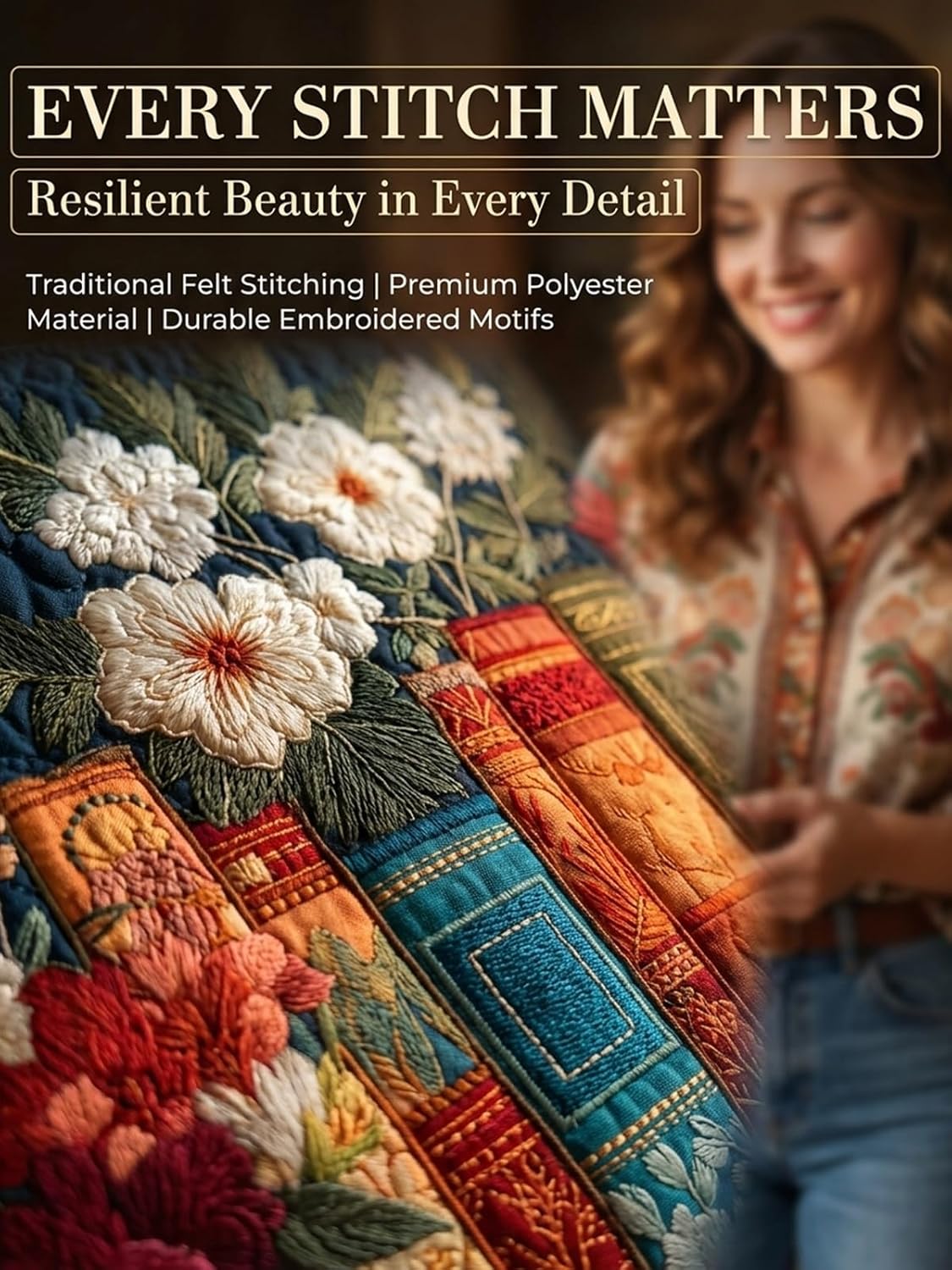 Small Quilted Tote Bag for Women, Vintage Quilt Purse Unique Large Capacity Foldable Shoulder Bag Daily Hobo Bags