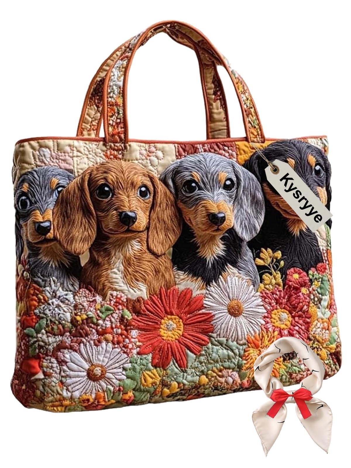 Small Quilted Tote Bag for Women, Vintage Quilt Purse Unique Large Capacity Foldable Shoulder Bag Daily Hobo Bags