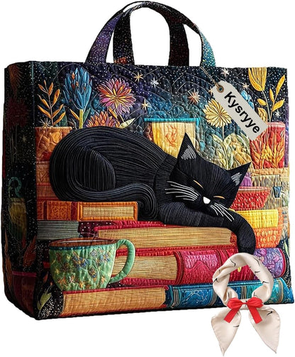 Small Quilted Tote Bag for Women, Vintage Quilt Purse Unique Large Capacity Foldable Shoulder Bag Daily Hobo Bags